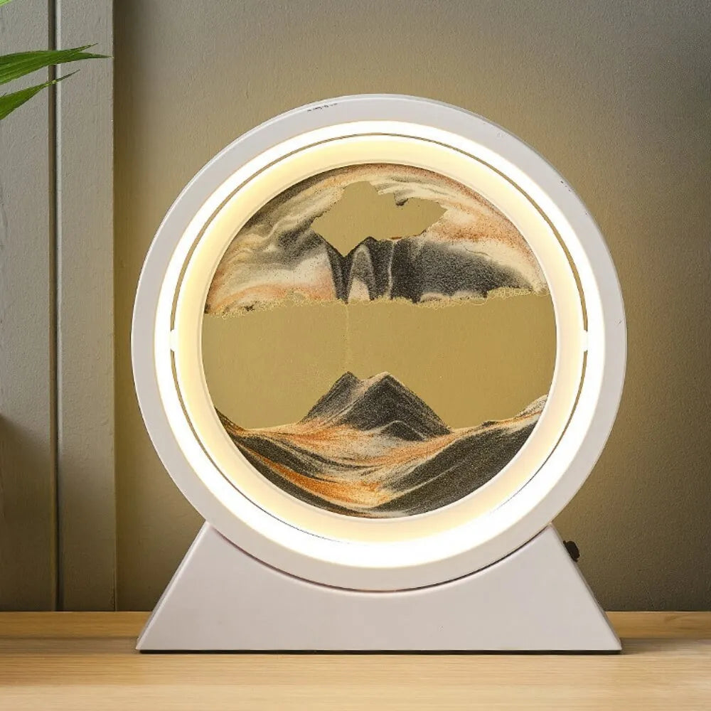 Rotating Sand Art Cordless Lamp