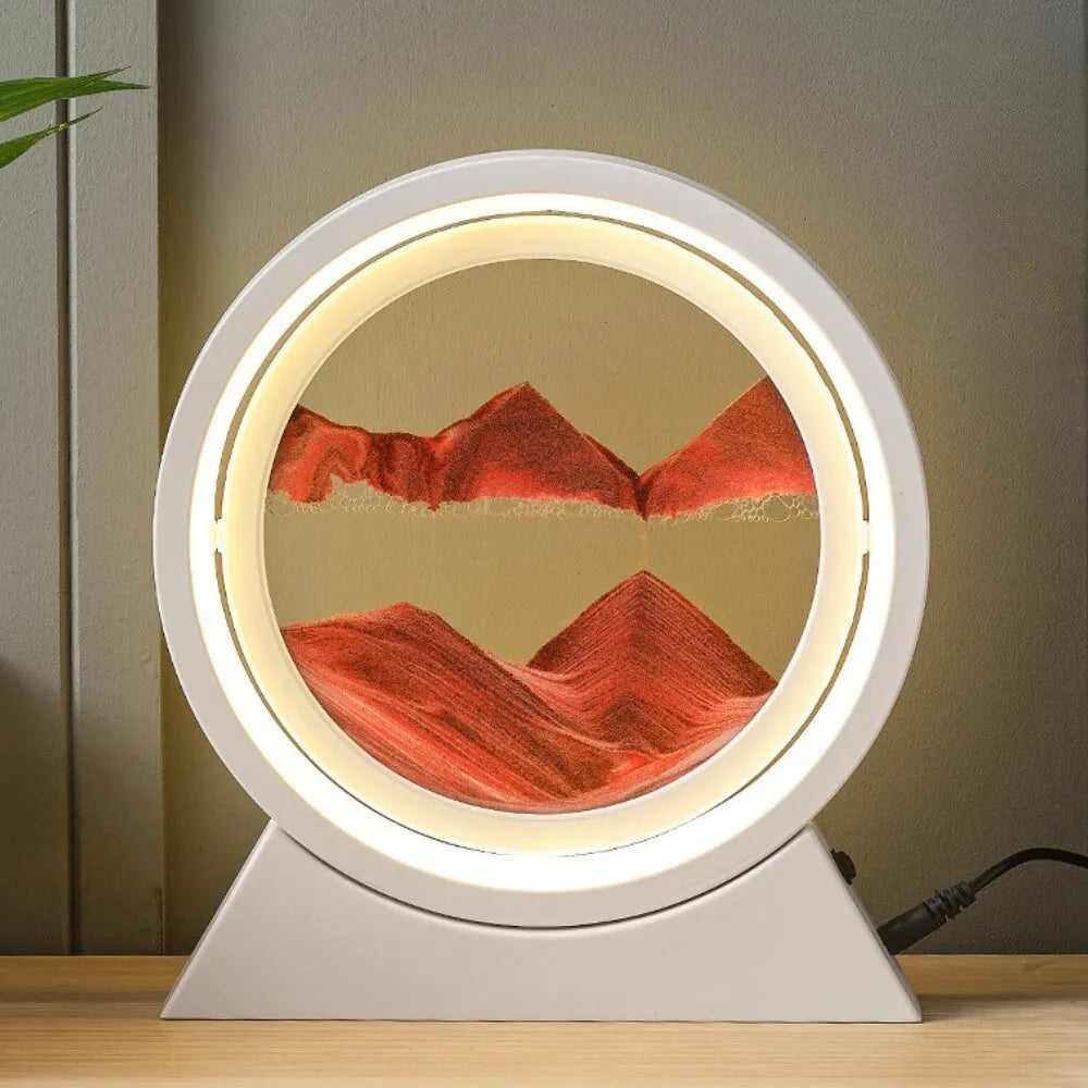 Rotating Sand Art Cordless Lamp