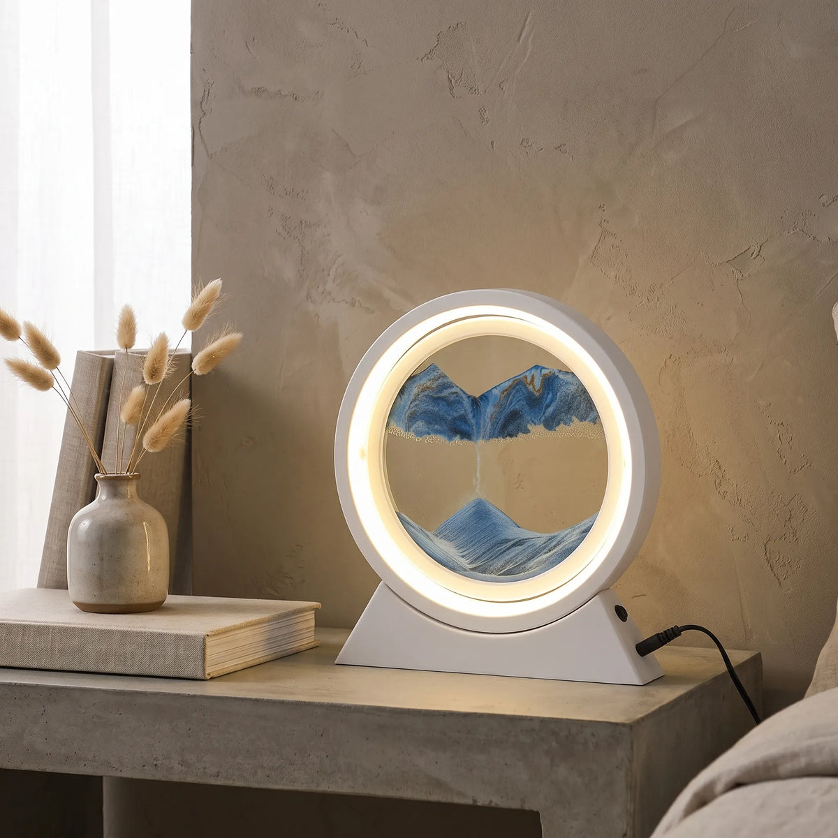 Rotating Sand Art Cordless Lamp