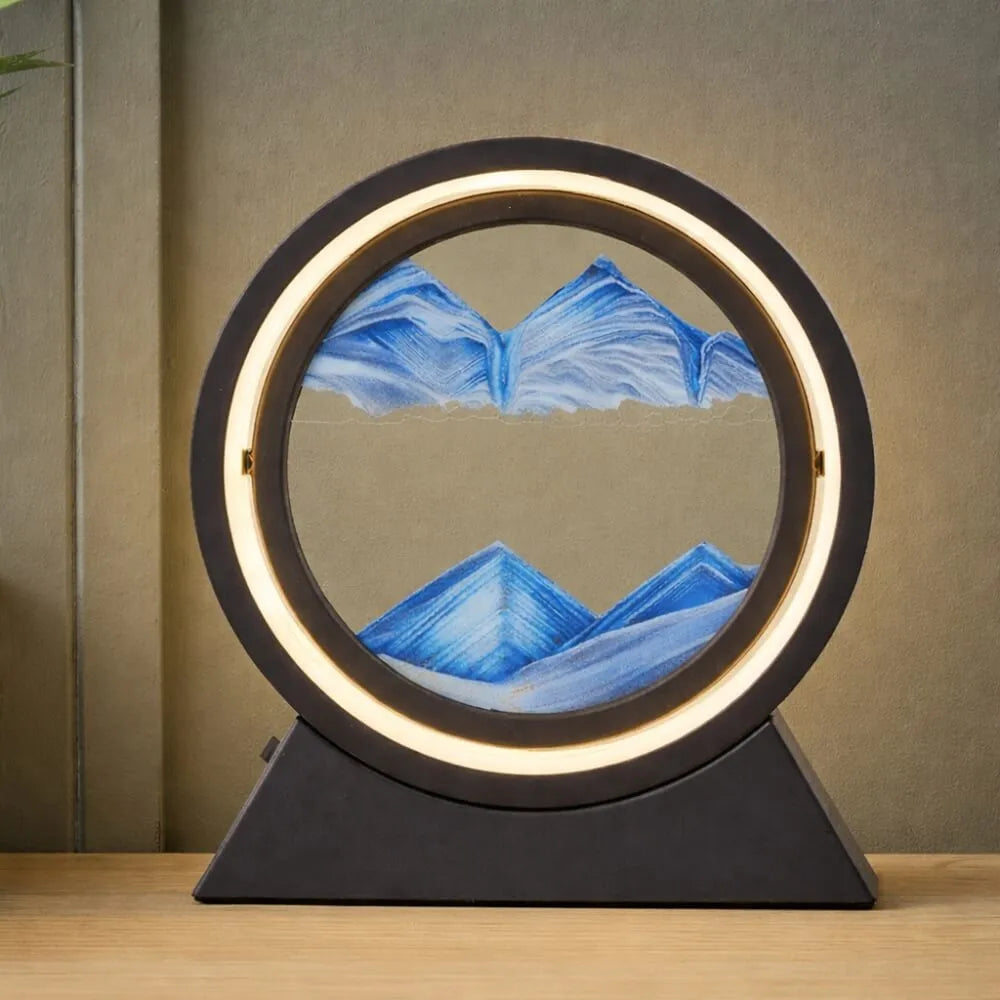Rotating Sand Art Cordless Lamp