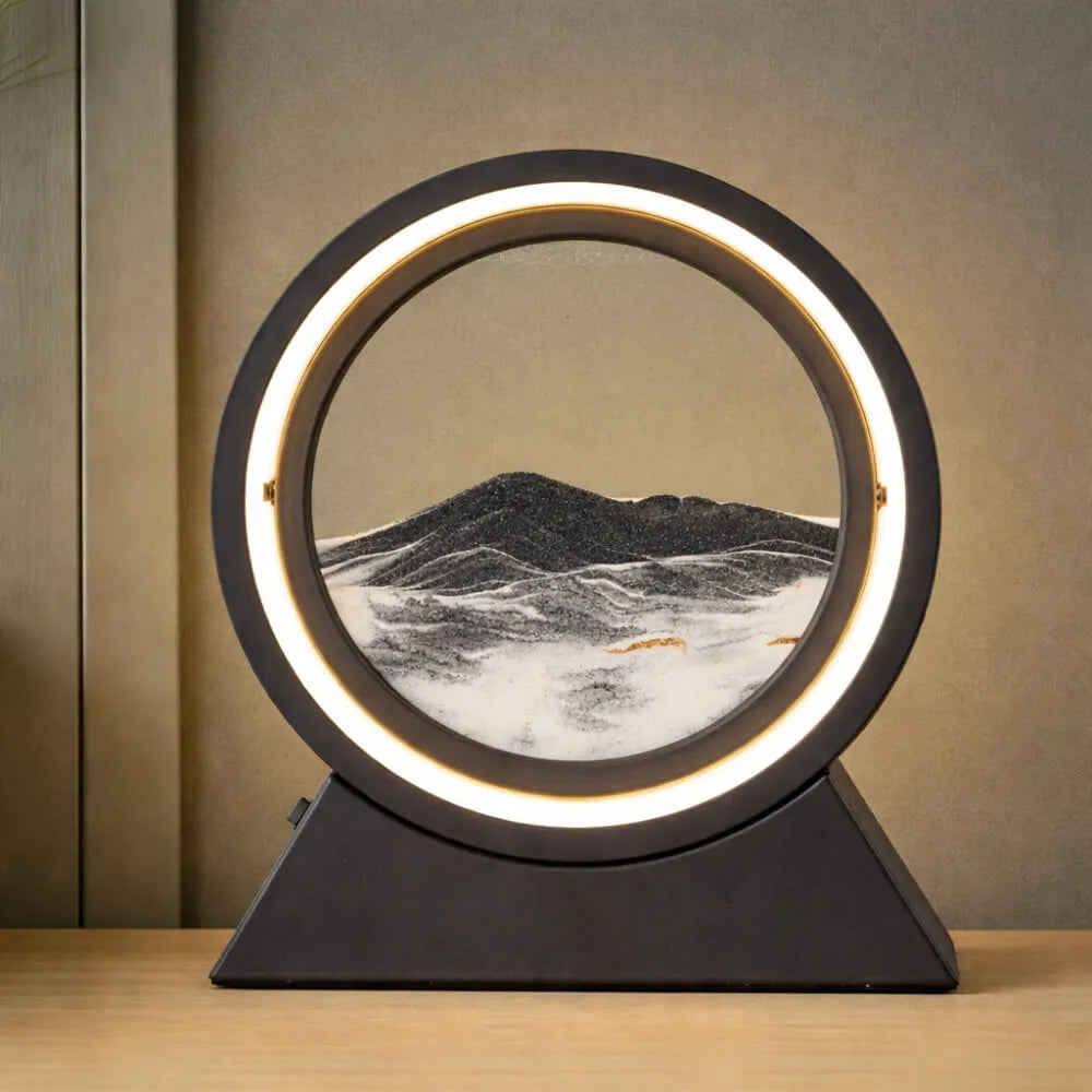 Rotating Sand Art Cordless Lamp