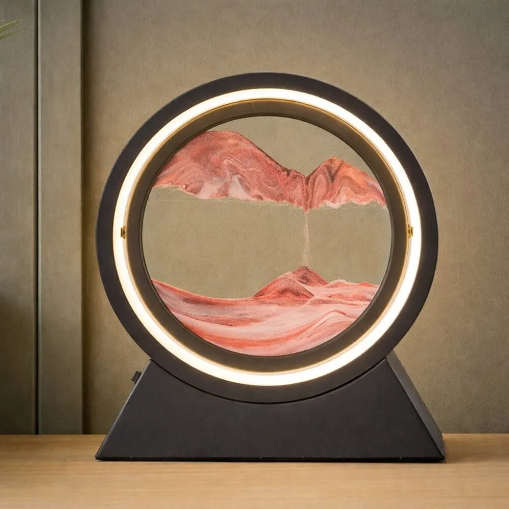 Rotating Sand Art Cordless Lamp
