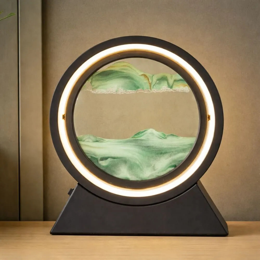 Rotating Sand Art Cordless Lamp