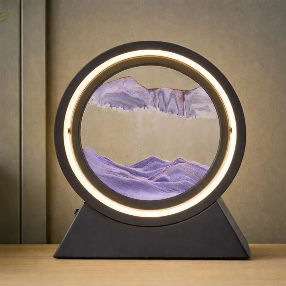 Rotating Sand Art Cordless Lamp