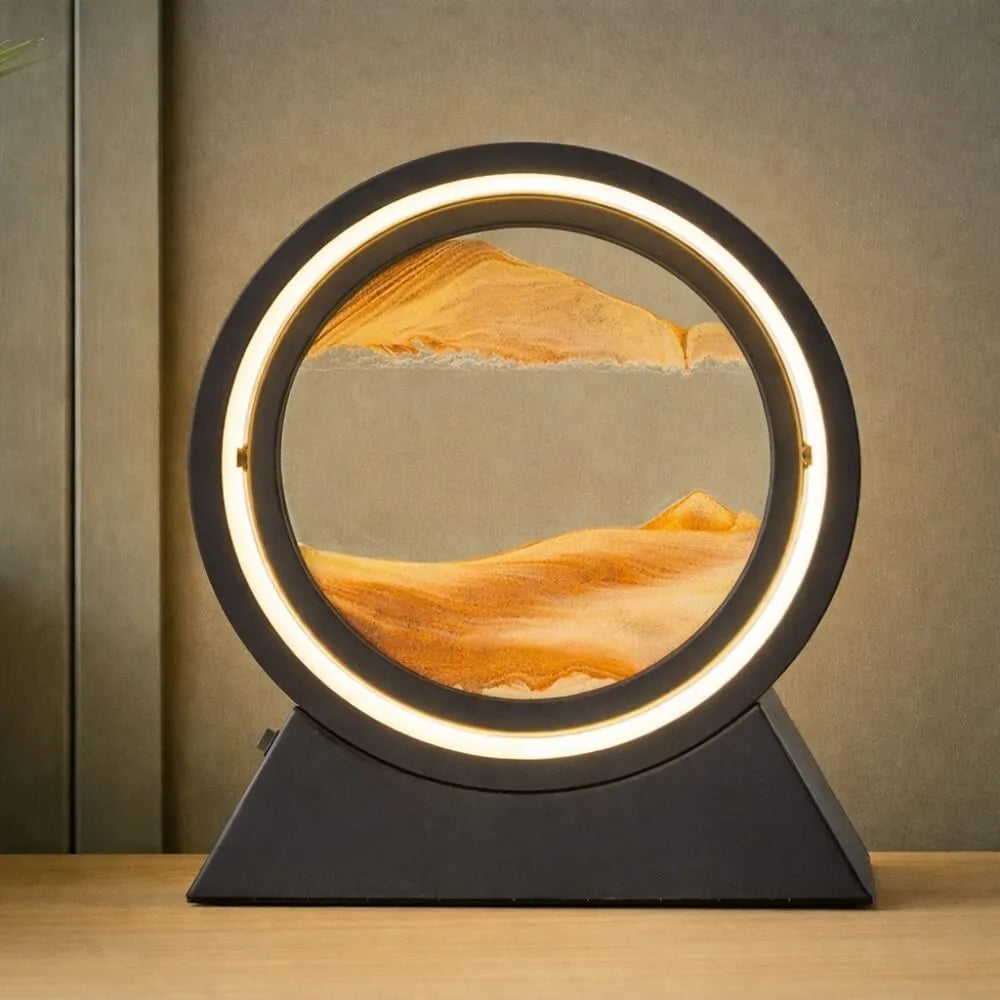 Rotating Sand Art Cordless Lamp