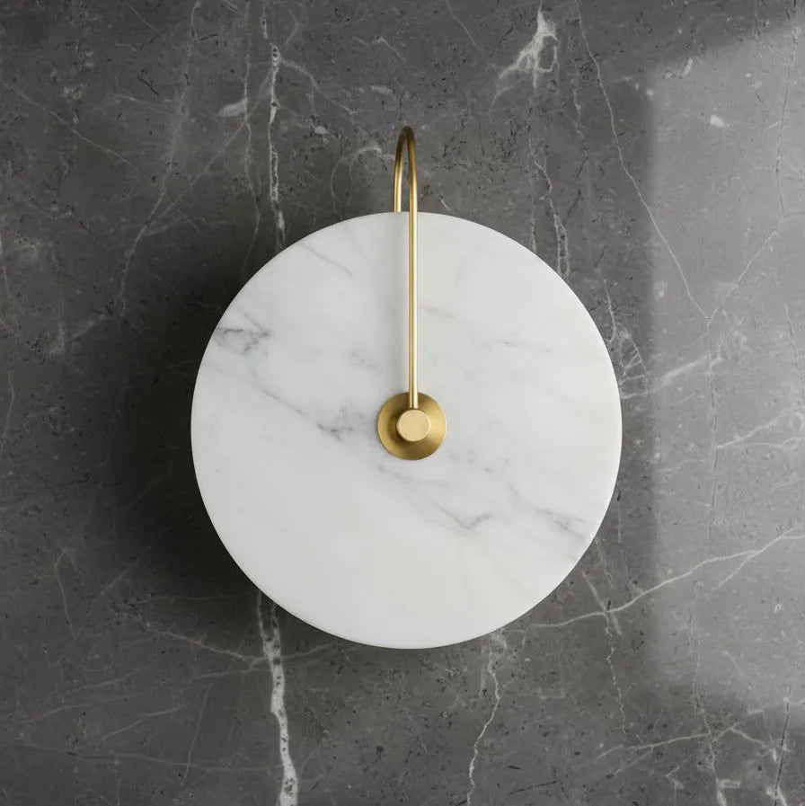 Round Marble LED Wall Light