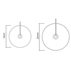 Round Marble LED Wall Light