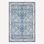 Rustic Blue Persian Washable Rug