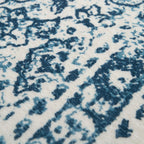 Rustic Blue Persian Washable Rug
