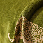 Safari Jacquard Fringe Sofa Cover
