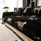 Safari Jacquard Fringe Sofa Cover