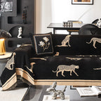 Safari Jacquard Fringe Sofa Cover