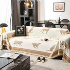 Safari Jacquard Fringe Sofa Cover