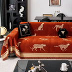 Safari Jacquard Fringe Sofa Cover