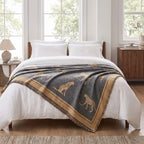 Safari Jacquard Fringe Sofa Cover