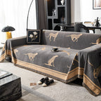 Safari Jacquard Fringe Sofa Cover