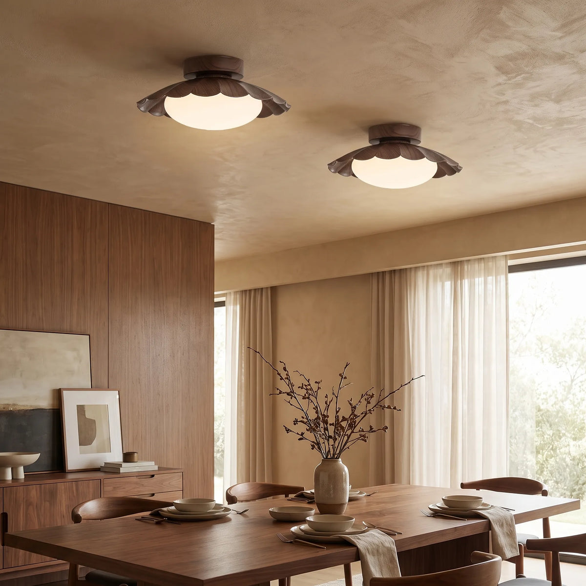Scalloped Cloud LED Ceiling Light