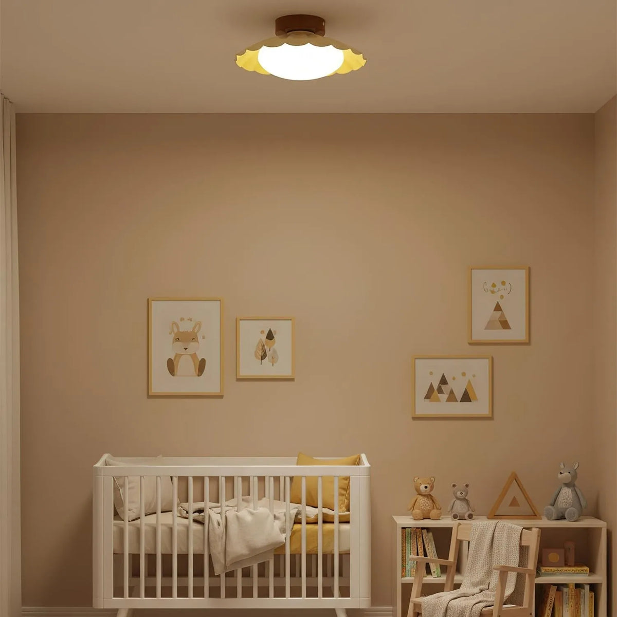 Scalloped Cloud LED Ceiling Light