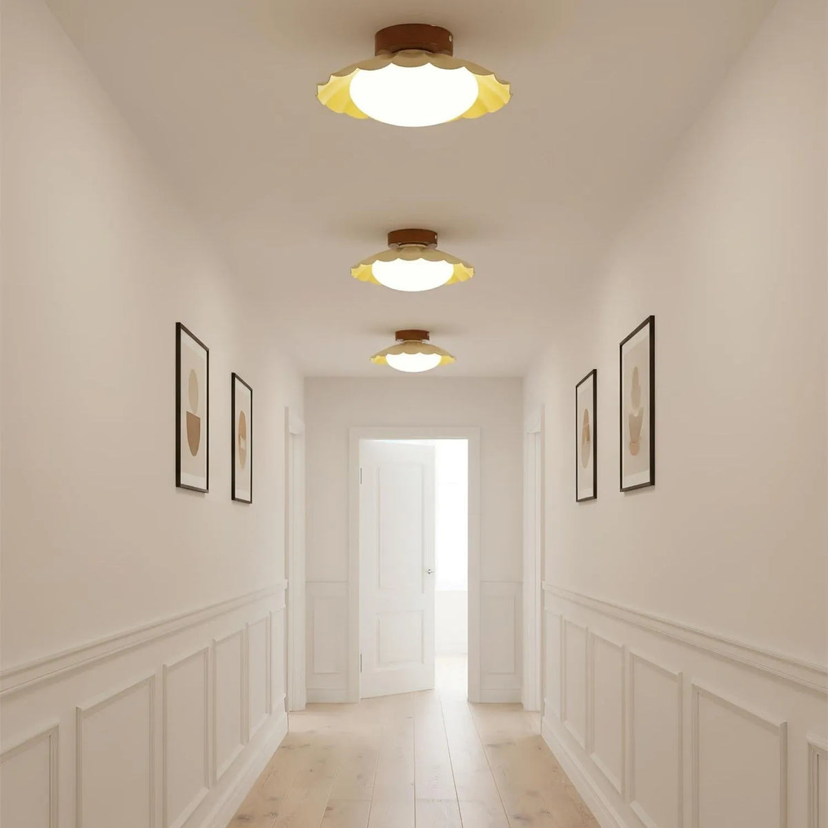 Scalloped Cloud LED Ceiling Light