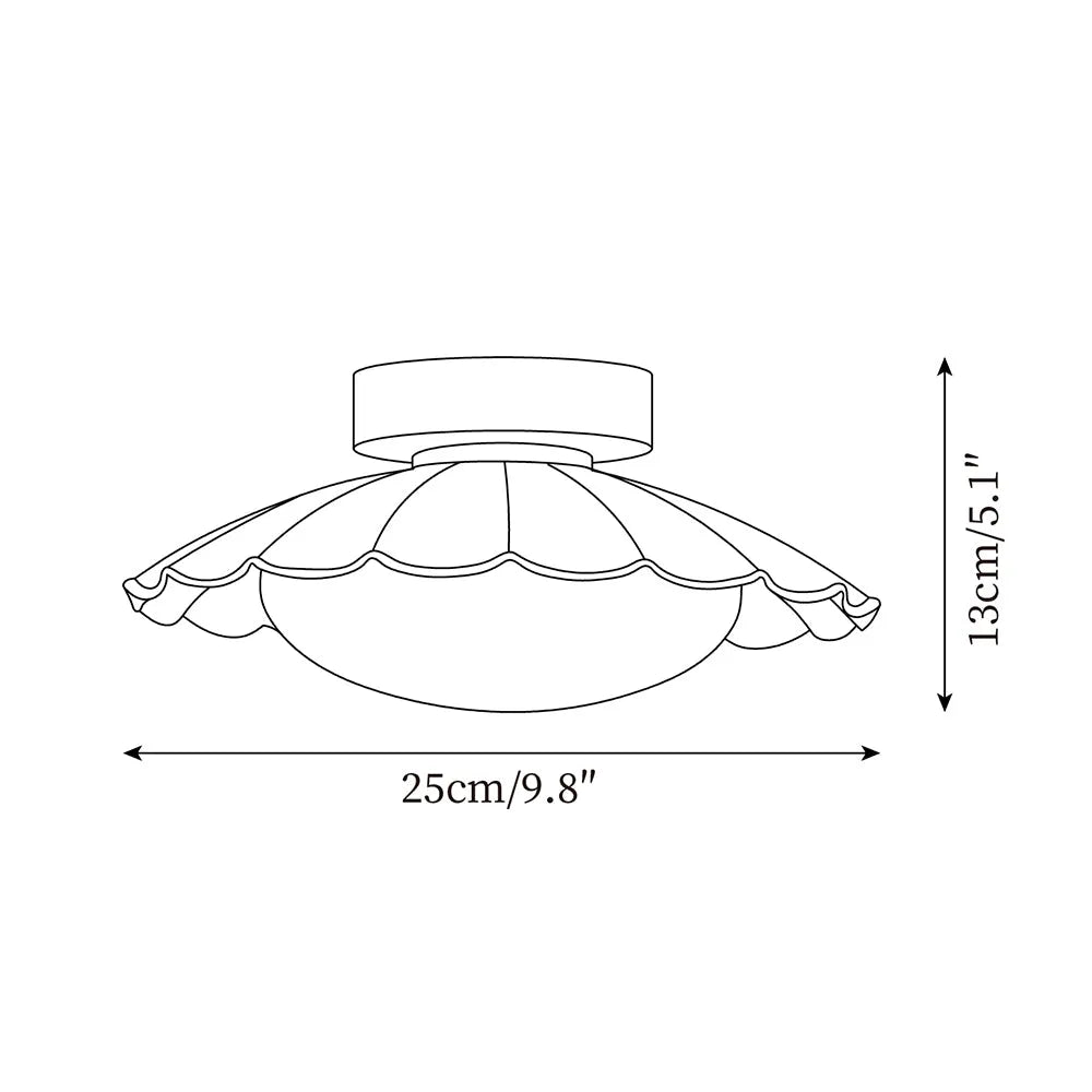 Scalloped Cloud LED Ceiling Light