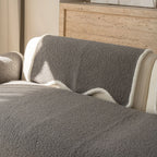 Scalloped Fleece Non-Slip Seat Cover