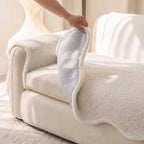 Scalloped Fleece Non-Slip Seat Cover