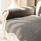 Scalloped Fleece Non-Slip Seat Cover