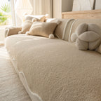 Scalloped Fleece Non-Slip Seat Cover