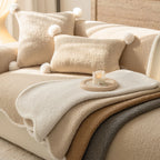 Scalloped Fleece Non-Slip Seat Cover