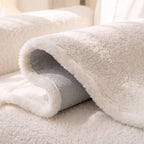 Scalloped Fleece Non-Slip Seat Cover