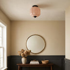 Scalloped Glass Flush Ceiling Light