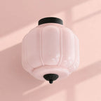 Scalloped Glass Flush Ceiling Light
