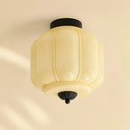 Scalloped Glass Flush Ceiling Light