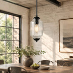 Scalloped Glass Pendant Light