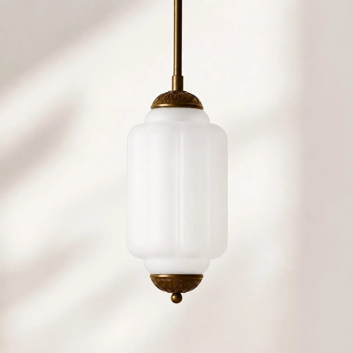 Scalloped Glass Pendant Light