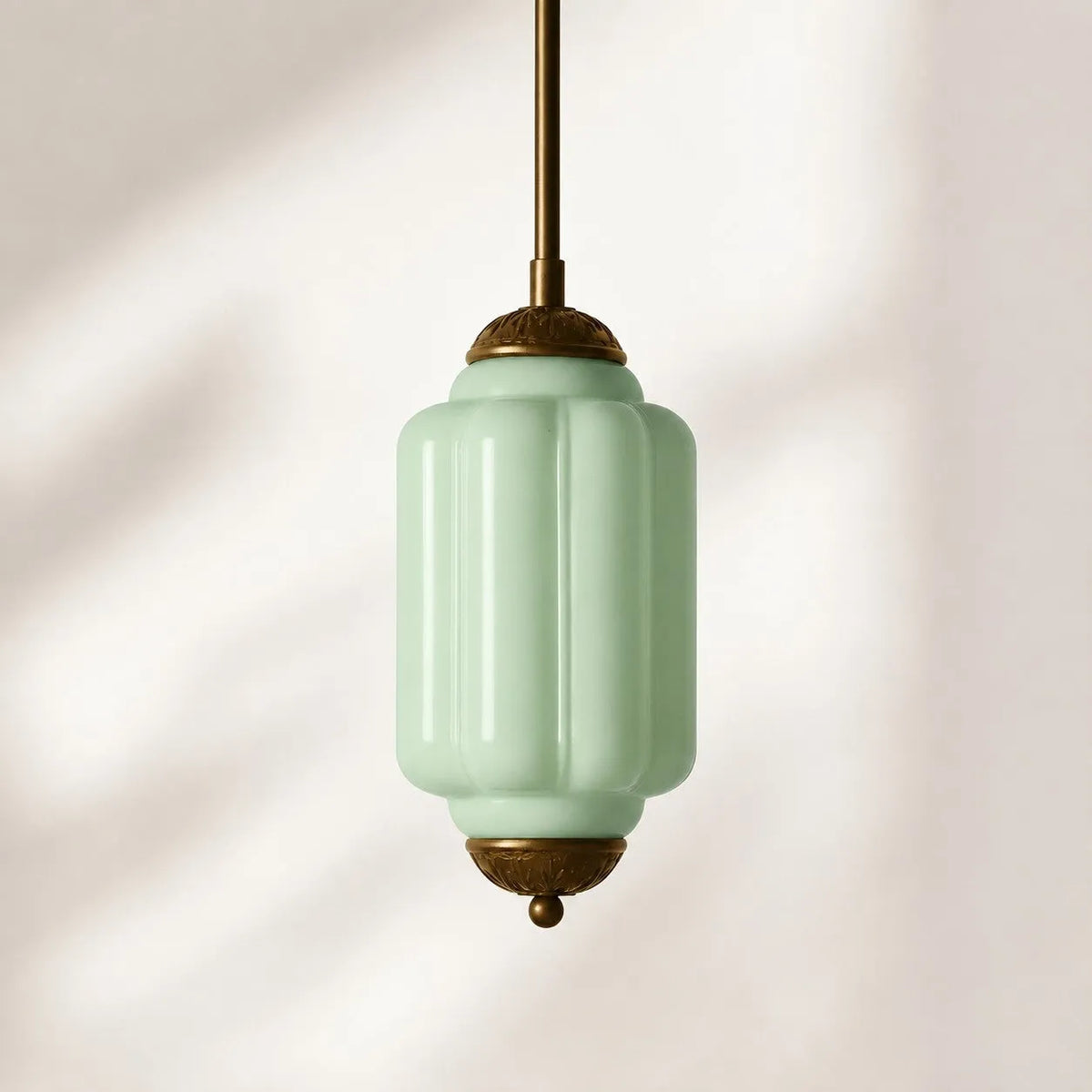 Scalloped Glass Pendant Light