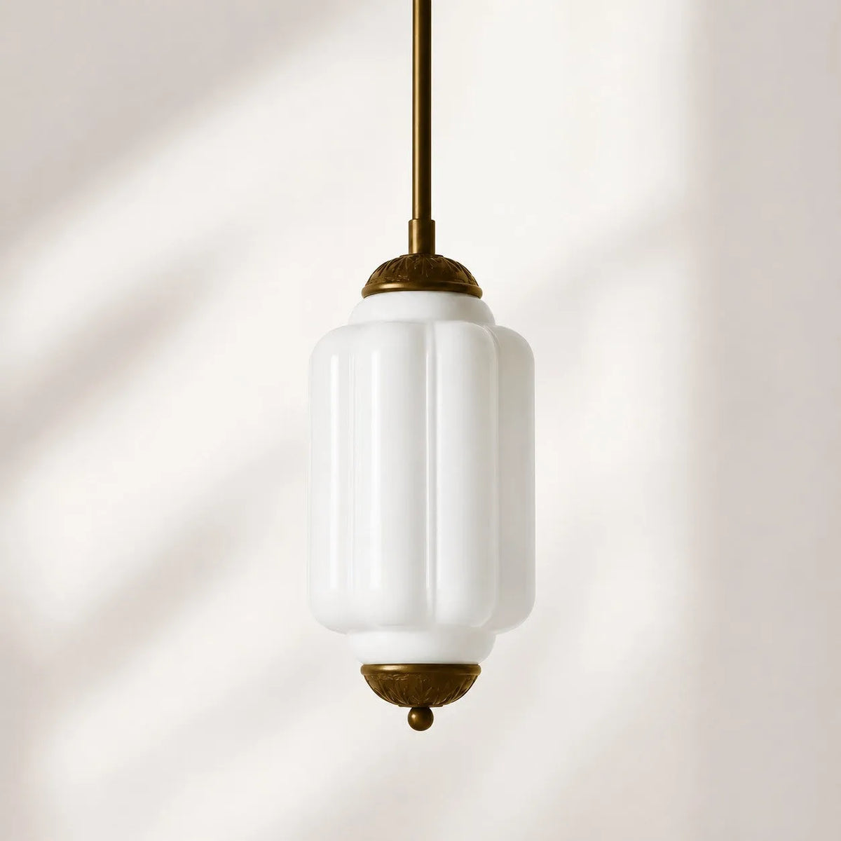 Scalloped Glass Pendant Light