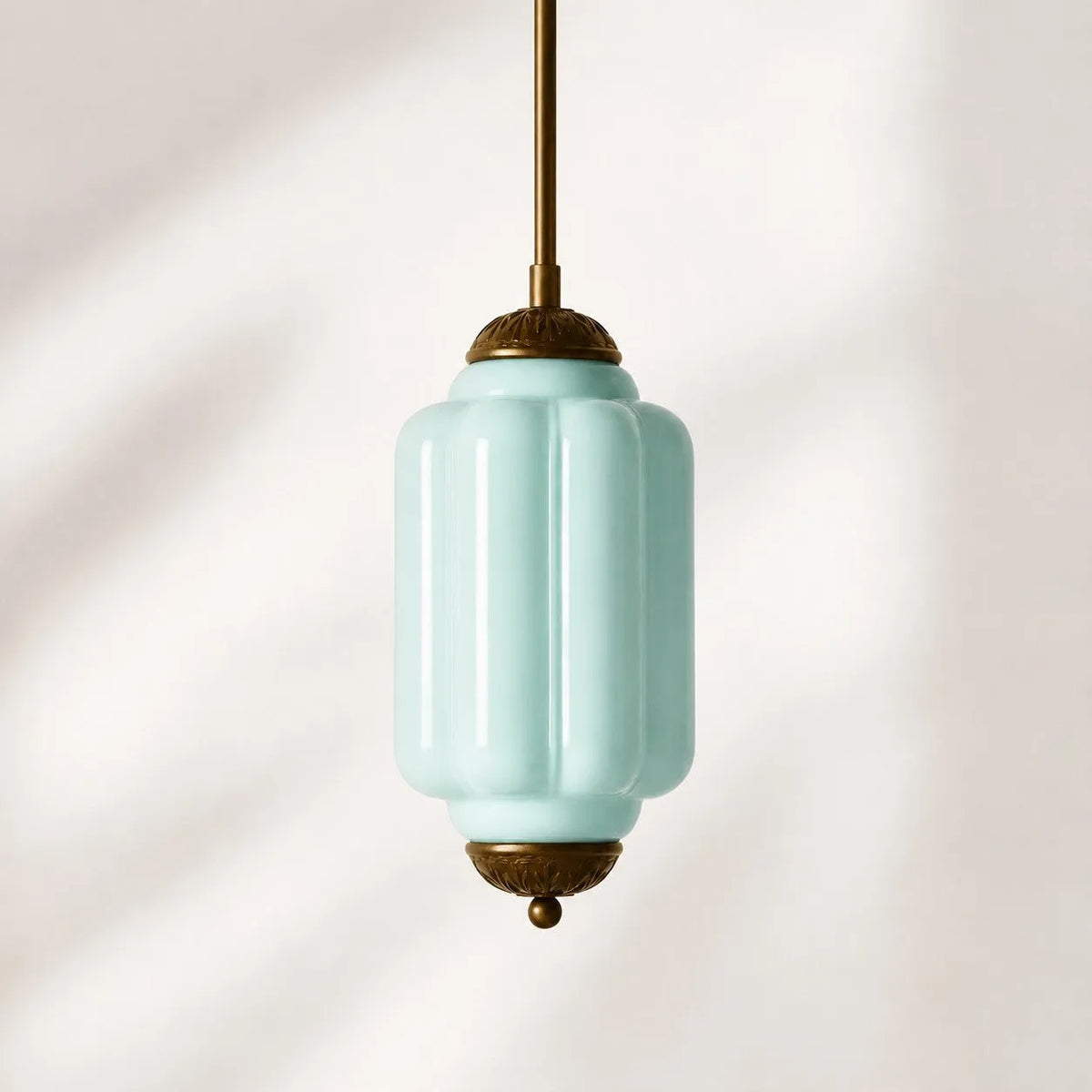 Scalloped Glass Pendant Light