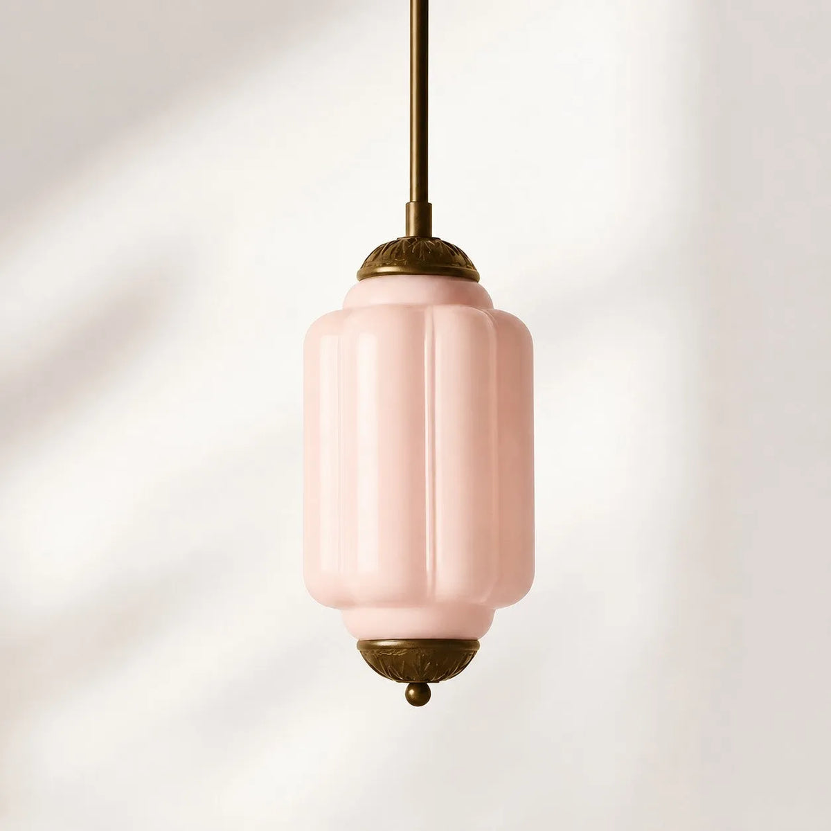 Scalloped Glass Pendant Light