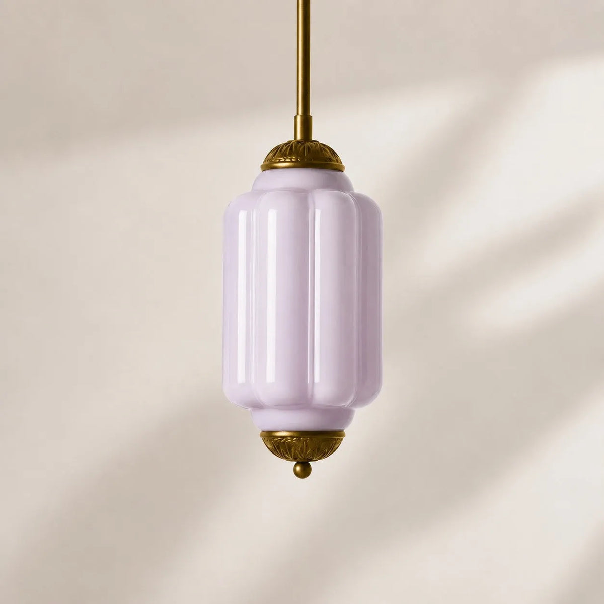 Scalloped Glass Pendant Light