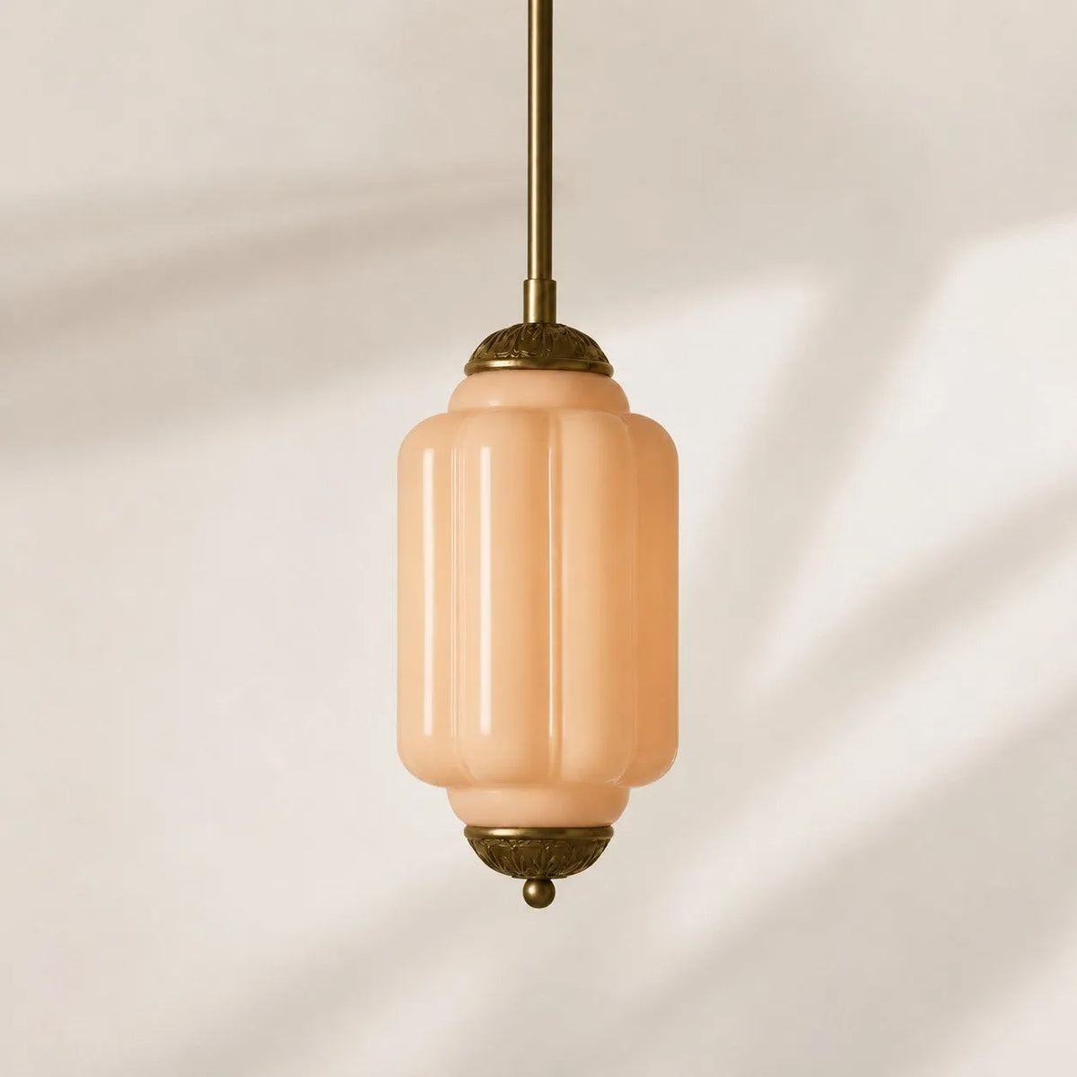 Scalloped Glass Pendant Light
