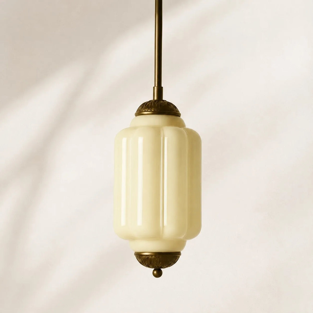Scalloped Glass Pendant Light