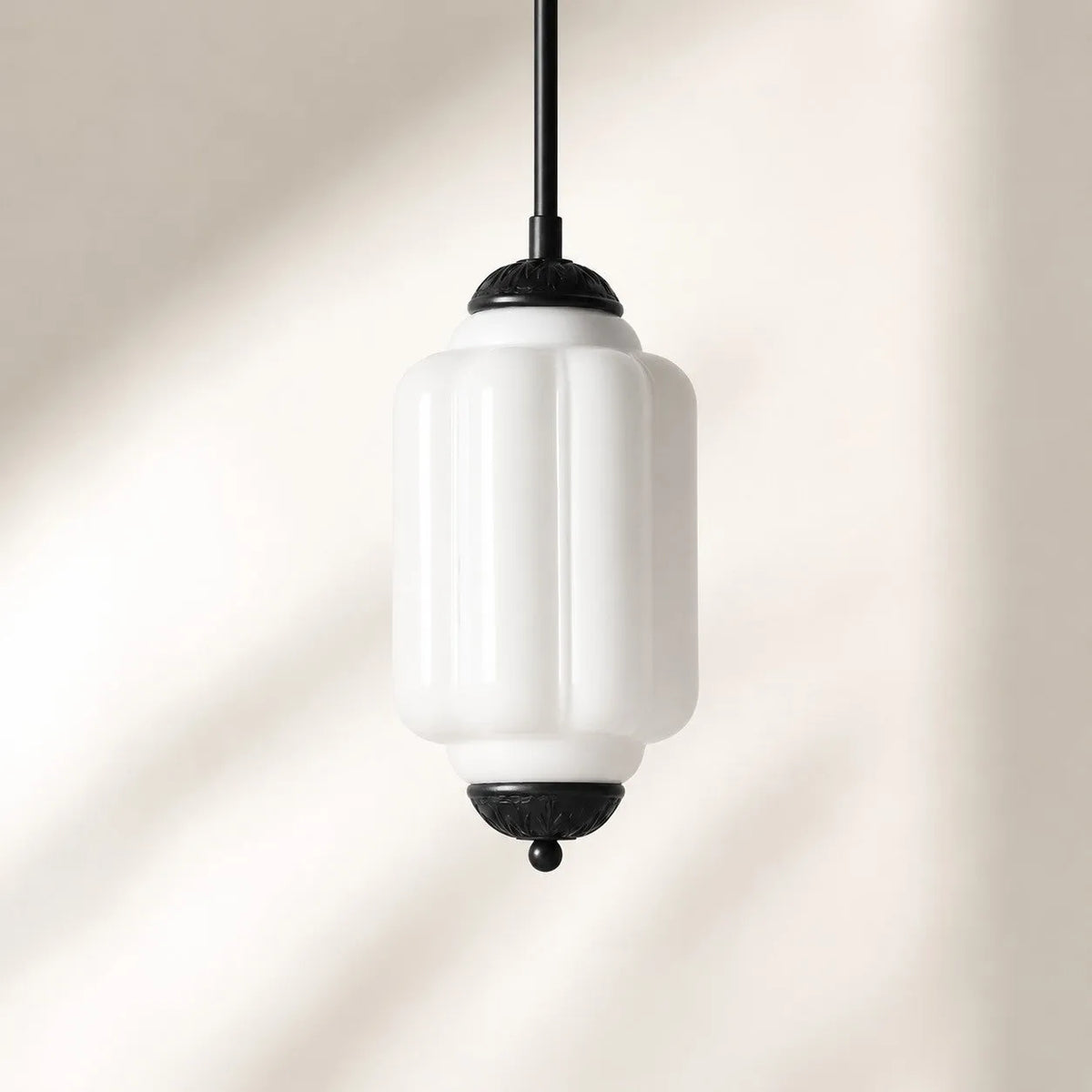 Scalloped Glass Pendant Light