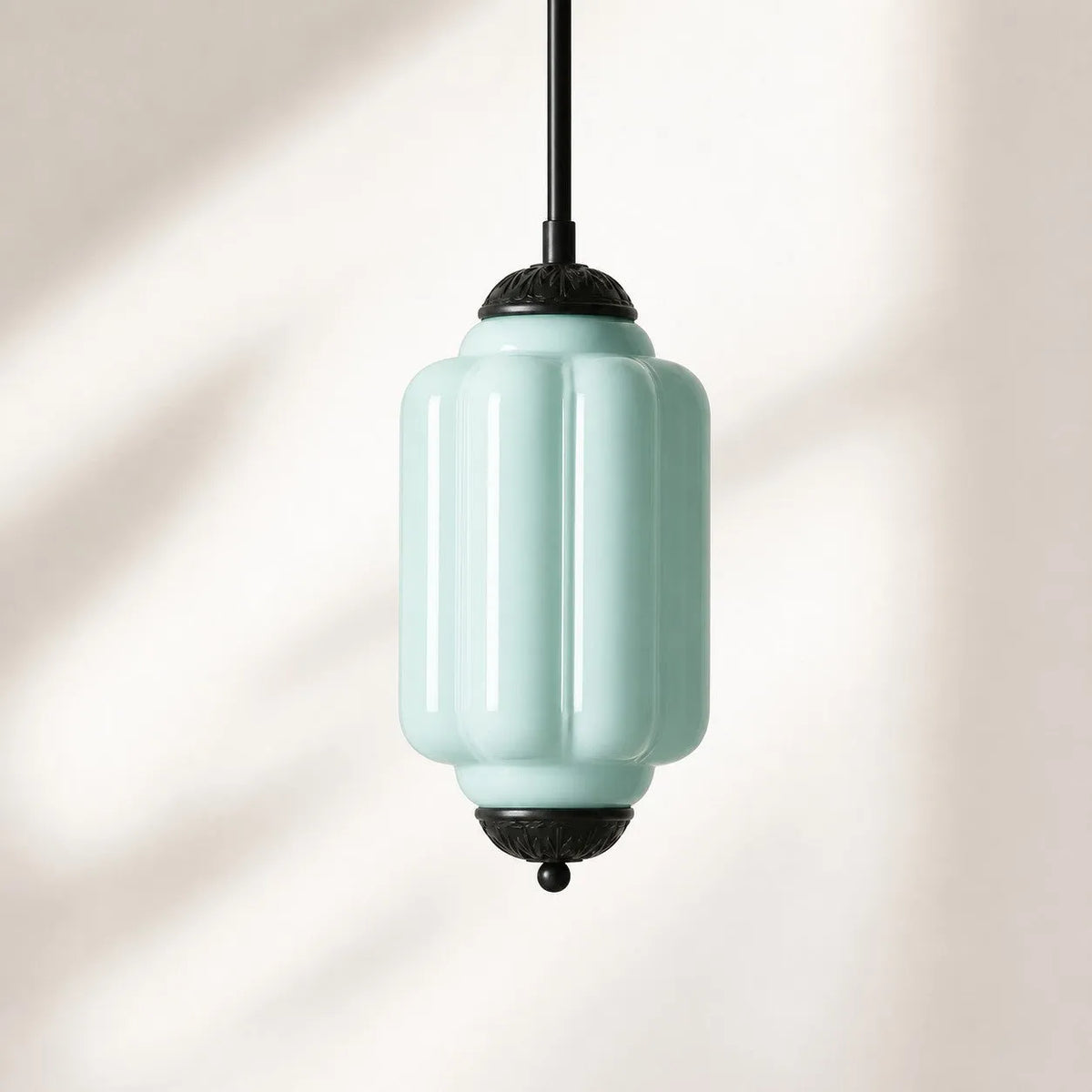 Scalloped Glass Pendant Light