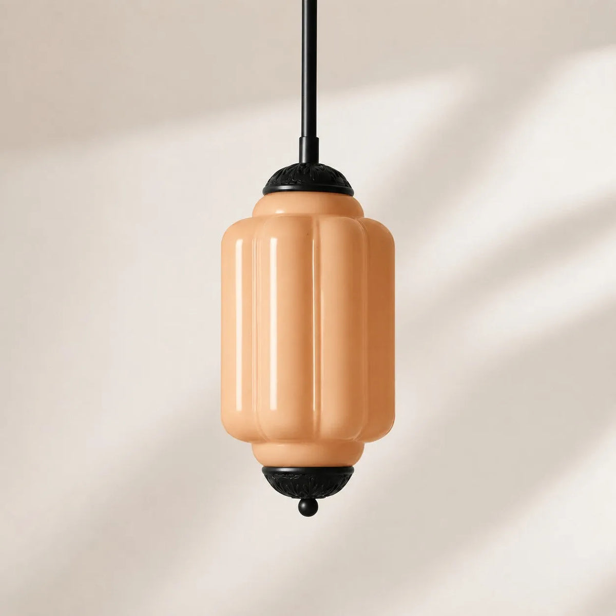 Scalloped Glass Pendant Light