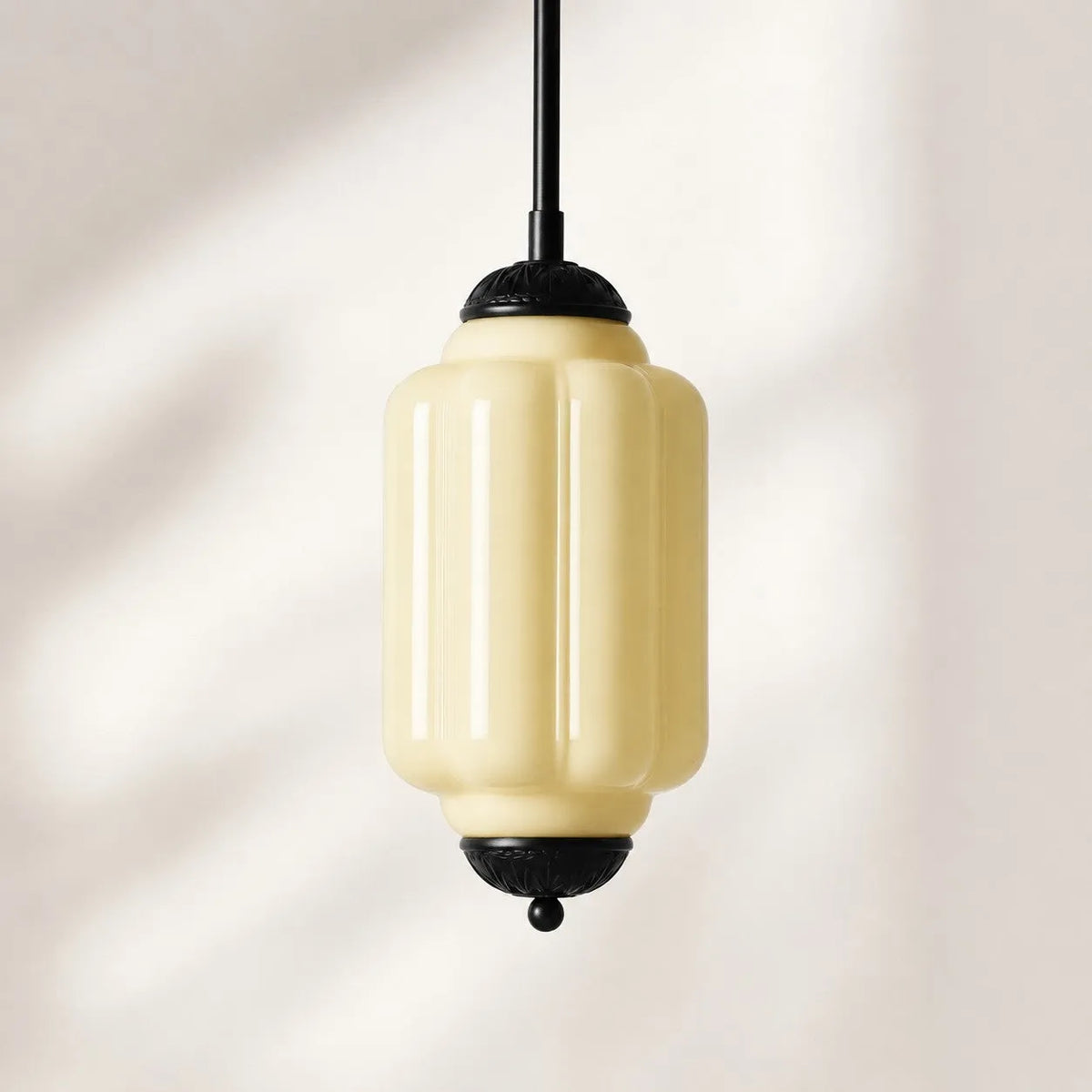 Scalloped Glass Pendant Light