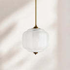 Scalloped Glass Pendant Light
