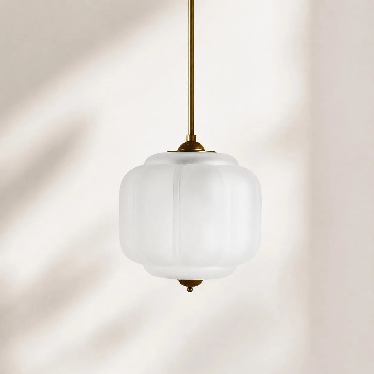 Scalloped Glass Pendant Light