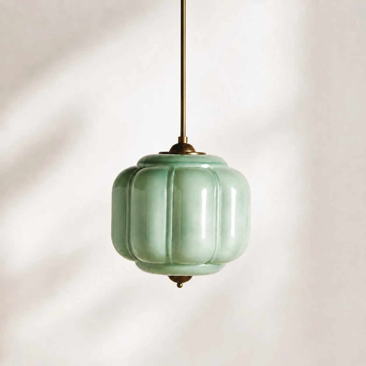 Scalloped Glass Pendant Light