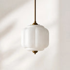 Scalloped Glass Pendant Light